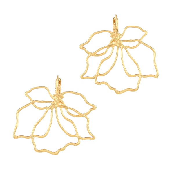 TARATATA bijoux Boucles d’oreilles Dormeuses Hibiscus.