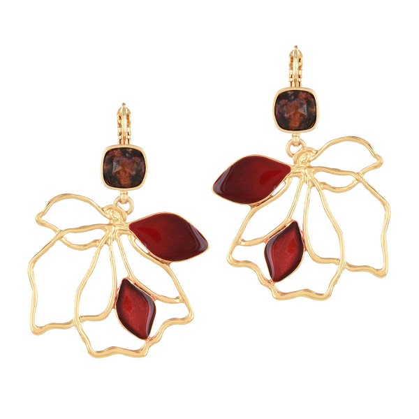 TARATATA bijoux Boucles d’oreilles Dormeuses Hibiscus.