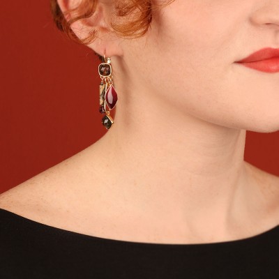 TARATATA bijoux Boucles d’oreilles Dormeuses Hibiscus.