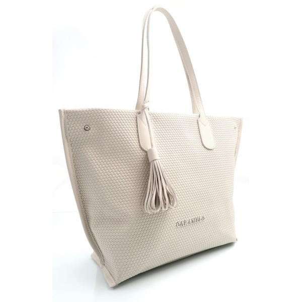 CARAMELO Sac Cabas Ecru.