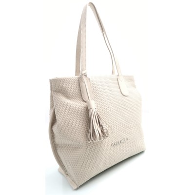CARAMELO Sac Cabas Ecru.