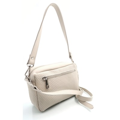 CARAMELO Sac Bandoulière Ecru.