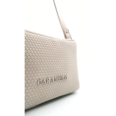 CARAMELO Sac Bandoulière Ecru.