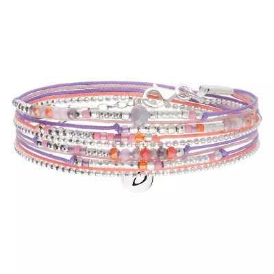 DORIANE Bijoux Bracelet Atlanta Rose Violet.