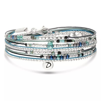 DORIANE Bijoux Atlanta Noir Turquoise.