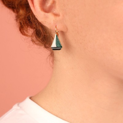 TARATATA bijoux Boucles d’oreilles Dormeuses Horizon.