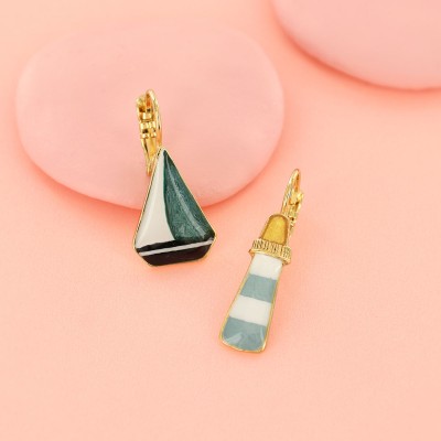 TARATATA bijoux Boucles d’oreilles Dormeuses Horizon.