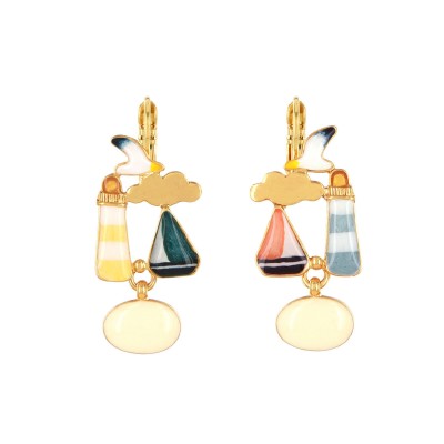 TARATATA bijoux Boucles d’oreilles Dormeuses Horizon.