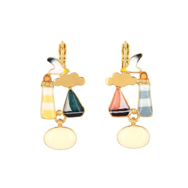 TARATATA bijoux Boucles d’oreilles Dormeuses Horizon.