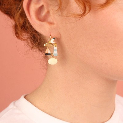 TARATATA bijoux Boucles d’oreilles Dormeuses Horizon.