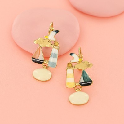 TARATATA bijoux Boucles d’oreilles Dormeuses Horizon.