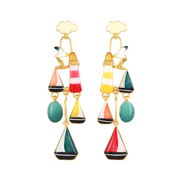 TARATATA bijoux Boucles d'oreilles Poussoir Horizon.