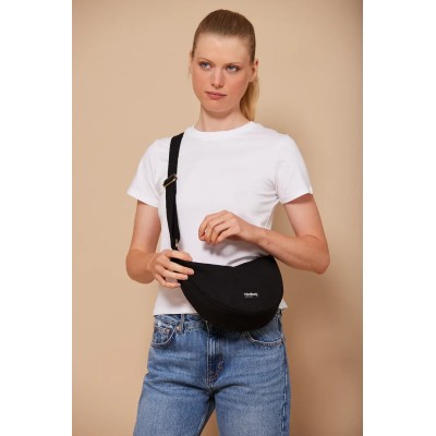 HINDBAG - Sac Demi Lune Andrea - Noir