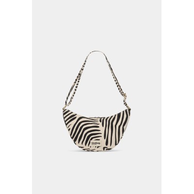 HINDBAG - Sac Demi Lune Andrea - Zèbre