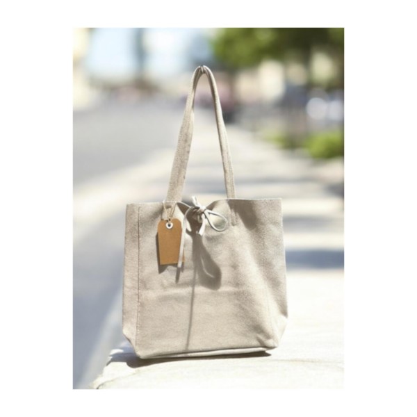 MAISON FANLI - Sac à main en Daim - Crème