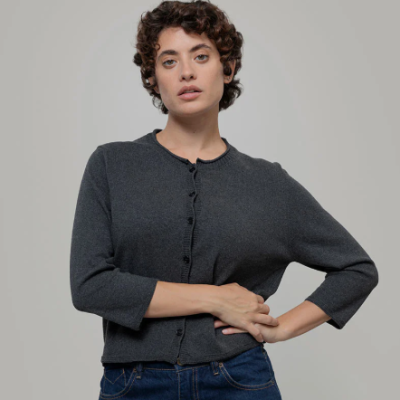 RIFO - Cardigan Leda - Gris Anthracite