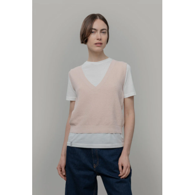 RIFO - Gilet en maille Elodie - Rose Tulle