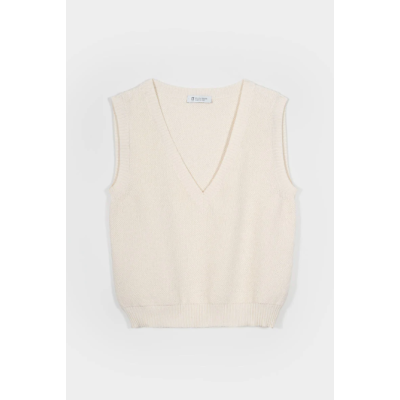 RIFO - Gilet en maille Elodie - Écru