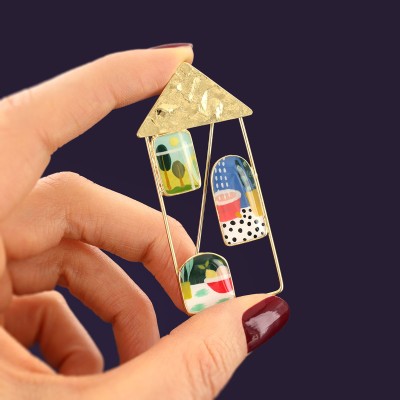 TARATATA bijoux Broche Curieuse.