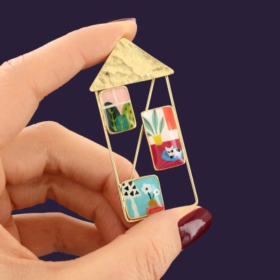 TARATATA bijoux Broche Curieuse.