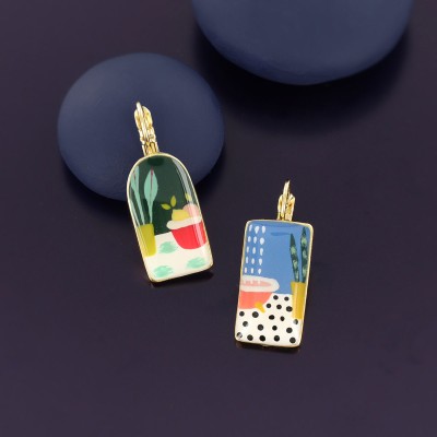 TARATATA bijoux Boucles d’oreilles Dormeuses Curieuse.