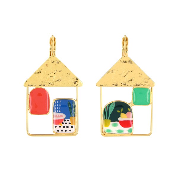 TARATATA bijoux Boucles d’oreilles Dormeuses Curieuse.