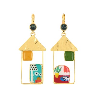 TARATATA bijoux Boucles d’oreilles Dormeuses Curieuse.