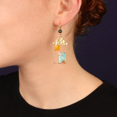 TARATATA bijoux Boucles d’oreilles Dormeuses Curieuse.