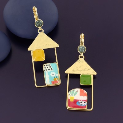 TARATATA bijoux Boucles d’oreilles Dormeuses Curieuse.