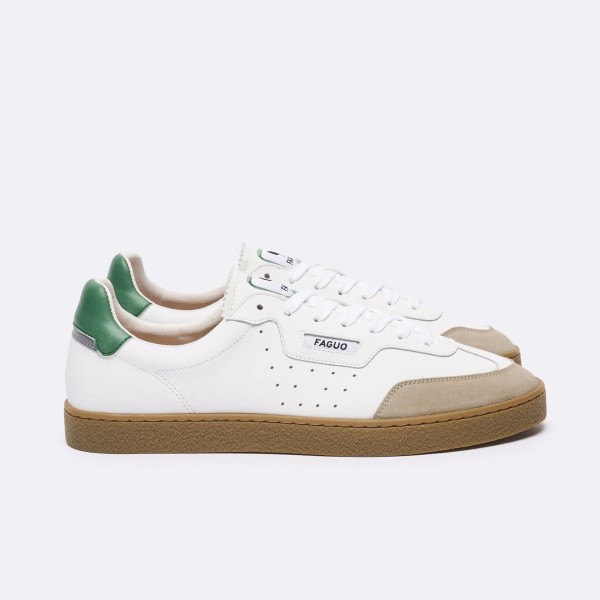 FAGUO - Baskets Lumbo - Blanc & vert