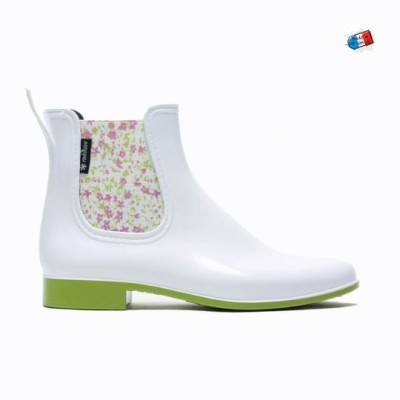 Méduse - Bottines Japflo Blanc/Olive