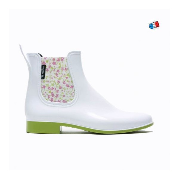 Méduse - Bottines Japflo Blanc/Olive