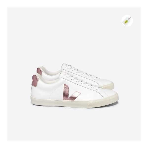 Veja - Esplar Leather White Nacre