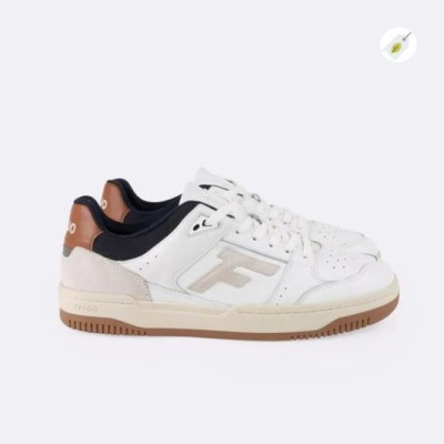 Faguo - Baskets Blanches et Bleu Marine