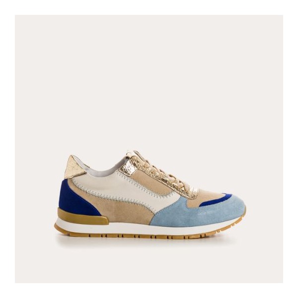 Reqins - Baskets ELECTRA ZIG ZAG Bleu électrique