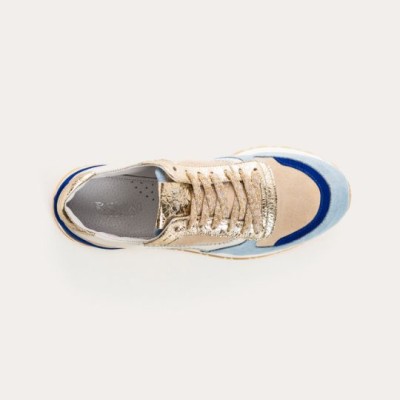 Reqins - Baskets ELECTRA ZIG ZAG Bleu électrique