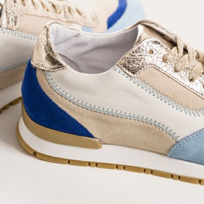 Reqins - Baskets ELECTRA ZIG ZAG Bleu électrique