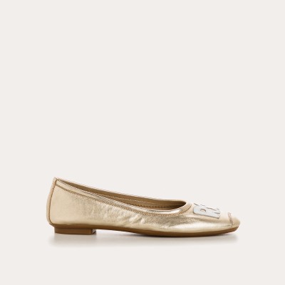 Reqins - Ballerines HAVA cuir platine