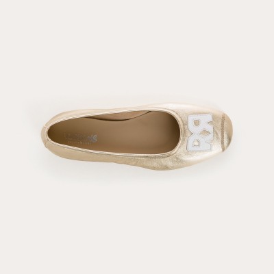 Reqins - Ballerines HAVA cuir platine