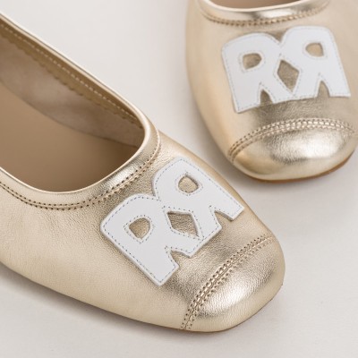 Reqins - Ballerines HAVA cuir platine