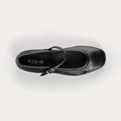 Reqins - Ballerines cuir honor noir