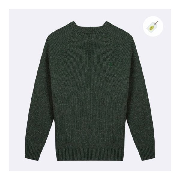 FAGUO - Pull Frehel en Laine et Coton Recyclé - Kaki