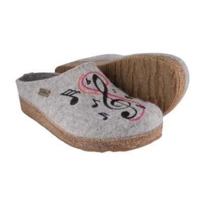 HAFLINGER - Chaussons Grizzly Mélodie Gris