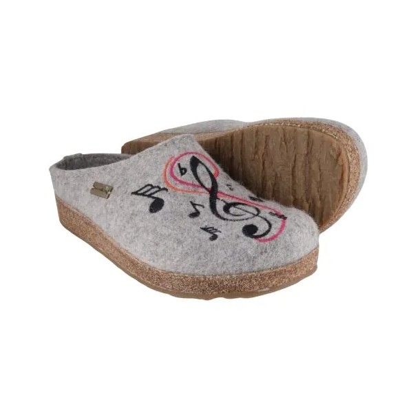 HAFLINGER - Chaussons Grizzly Mélodie Gris
