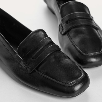 Reqins – Mocassins HEMA cuir Noir