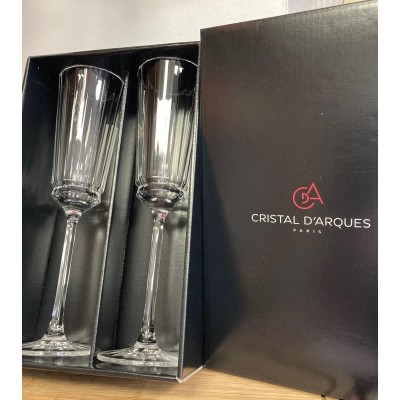 Coffret 2 Flutes à Champagne Cristal d'Arques 17cl Coffret 2 Flutes à Champagne Cristal d'Arques 17cl