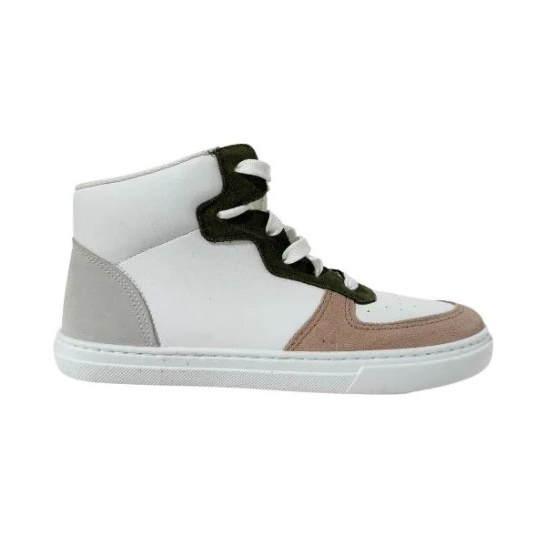 CIENTA - Baskets hautes 81040 Blanc/kaki