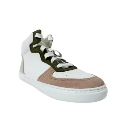 CIENTA - Baskets hautes 81040 Blanc/kaki