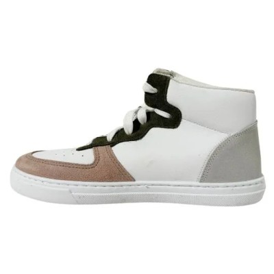 CIENTA - Baskets hautes 81040 Blanc/kaki
