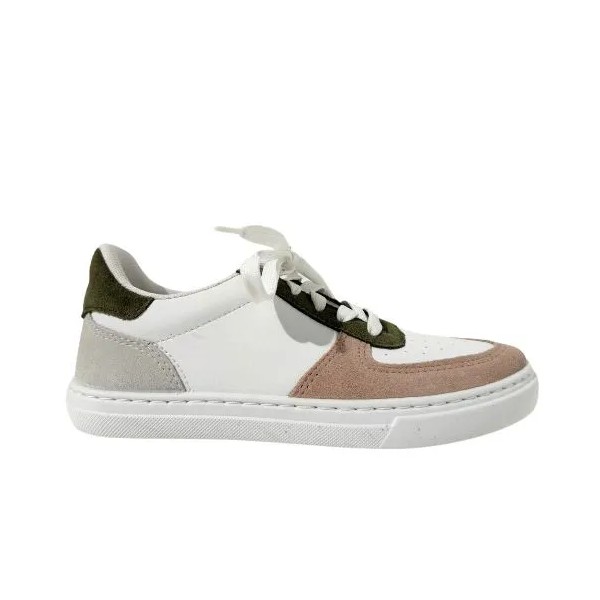 CIENTA - Baskets basses 88040 Blanc/kaki
